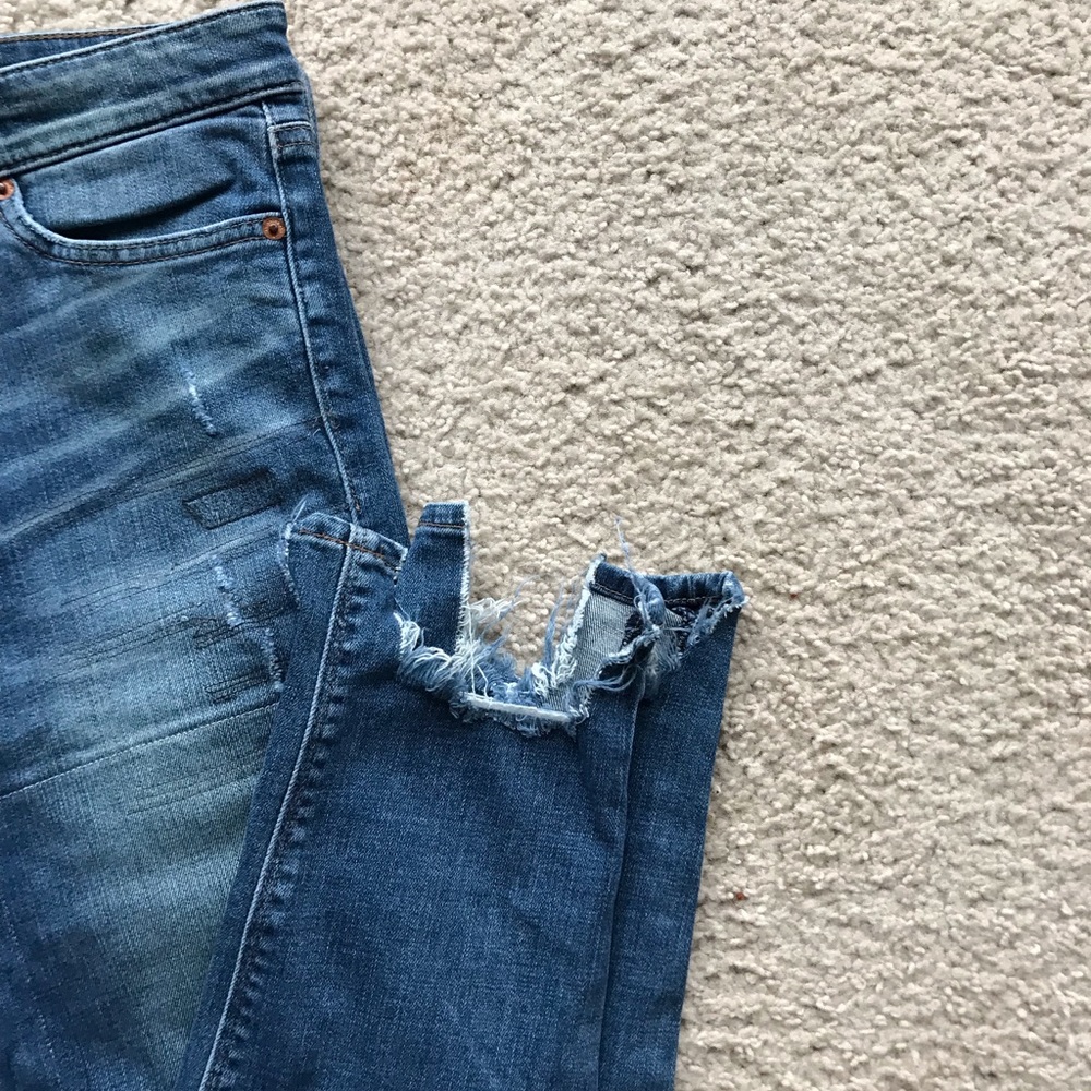 Lucky Brand Ava ripped up skinny jeans